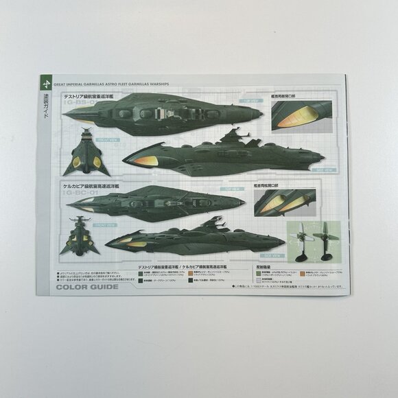 Bandai Garmillas Ship Set 1 Space Battleship Yamato 2199 1/1000 Scale - Picture 12 of 14